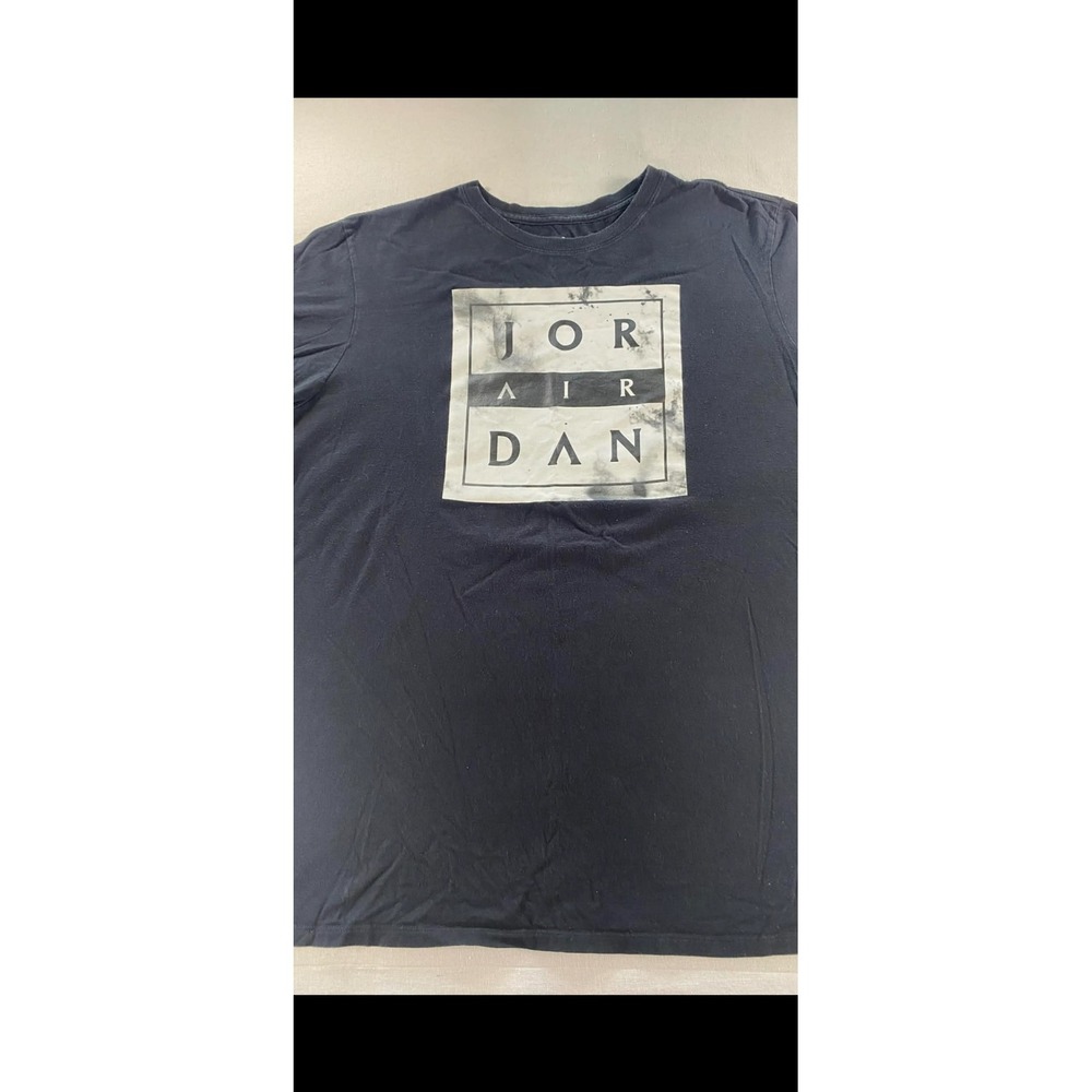 Jordan Air Mens Graphic T-Shirt Black Short Sleeve Crew Neck XL